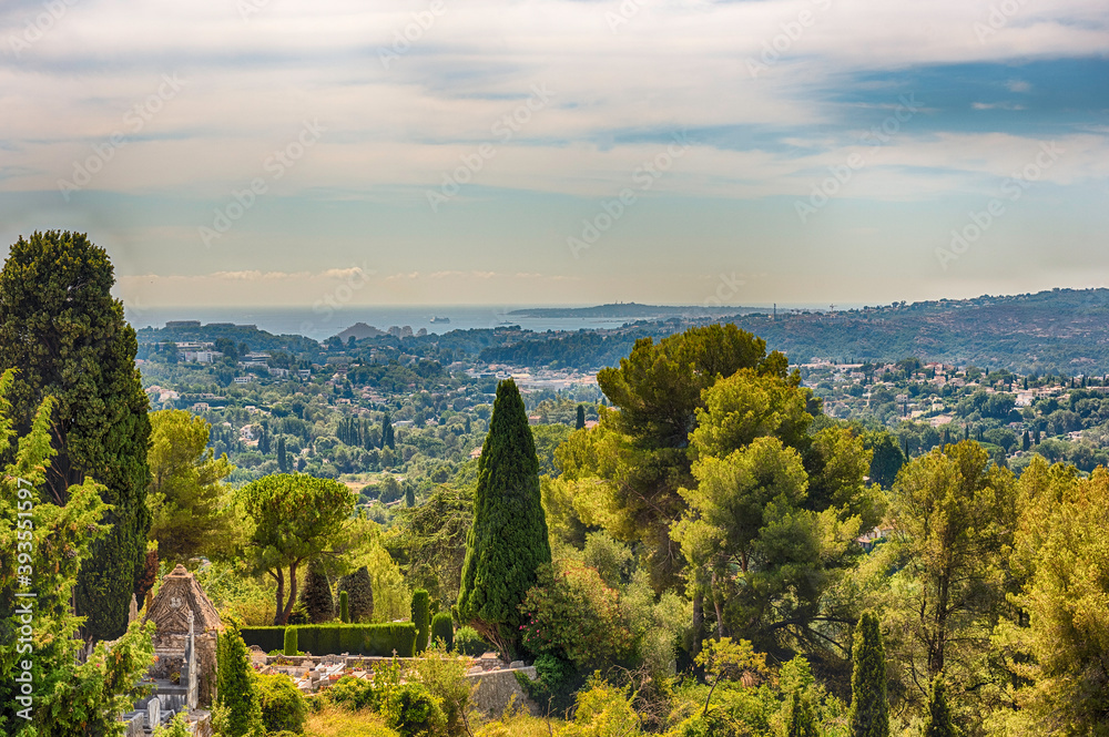 Obraz premium Scenic view in the town of Saint-Paul-de-Vence, Cote d'Azur, France