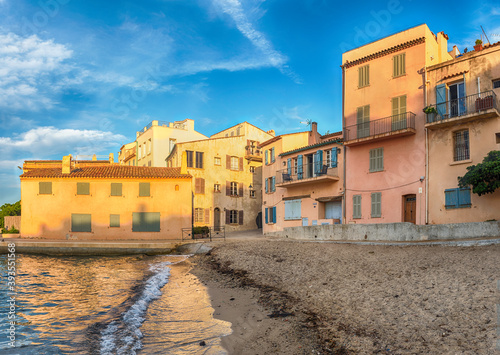 The scenic La Ponche beach in Saint-Tropez, Cote d'Azur, France © marcorubino