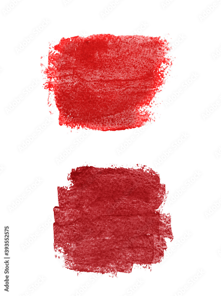 Red ink background painted by brush.