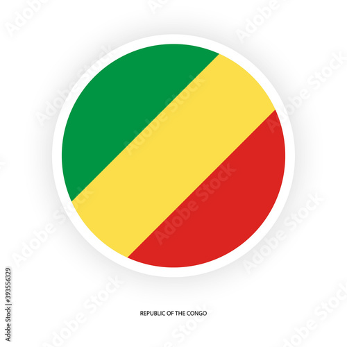 The Republic of the Congo, also called Congo-Brazzaville, is a central African nation. Congo circle flag on white background. Free Download The Republic of the Congo, also called Congo-Brazzaville, is a central African nation. Congo circle flag on white background. - GFXLoad