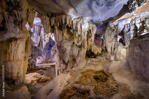 Trinh Nu Cave or Virgin Cave in Halong bay, Vietnam photo