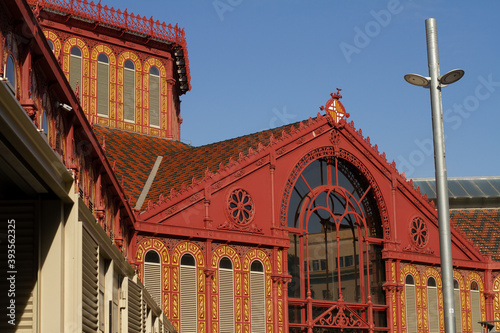 Photography Food market building in Sant Antoni, Barcelona, Spain