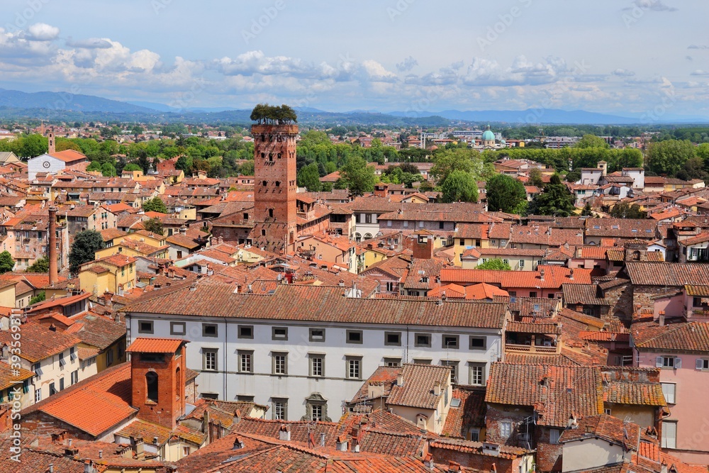 Lucca city in Italy