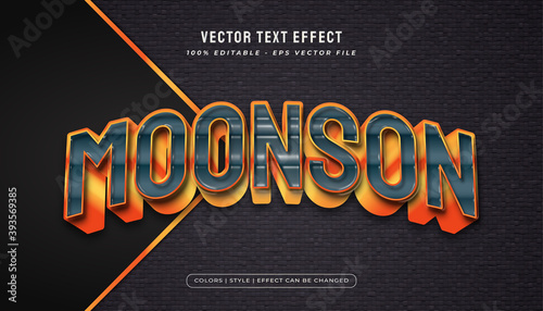 Elegant bold text style with plastic wrap effect