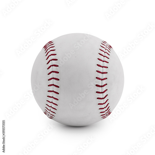 baseball isolated on a white background. 3d render illustration