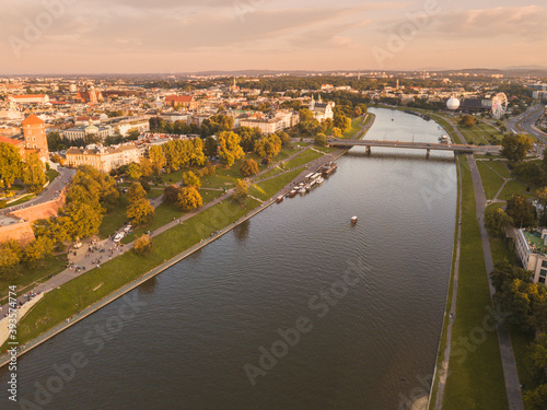 Vistula River in Krakow