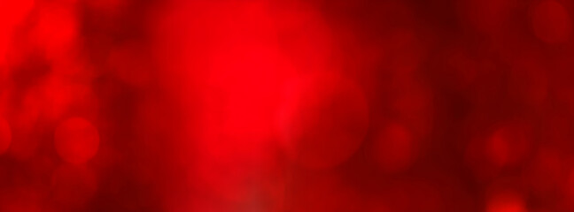 Red lights texture, bokeh lights effect banner background 