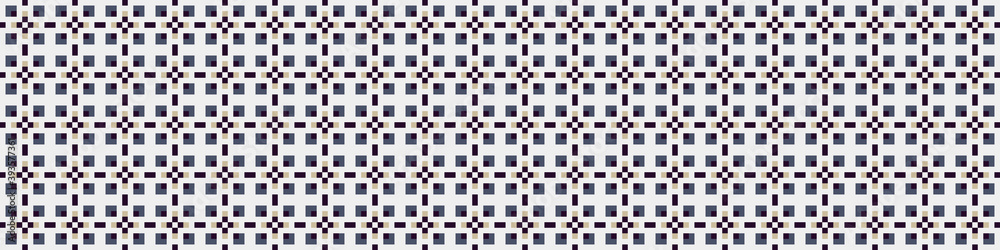 Fototapeta premium Abstract Cross Pattern Dots Logo generative computational art illustration