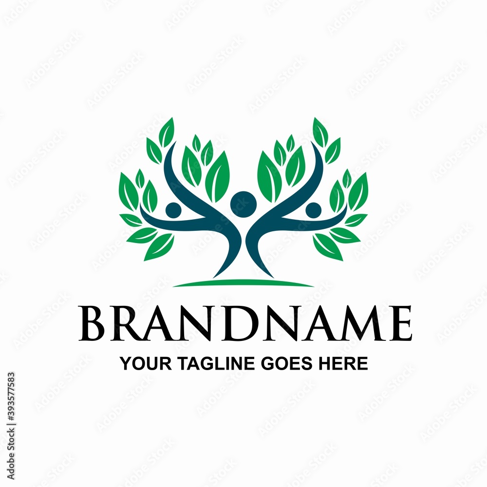 Fototapeta premium People Tree Counseling Logo