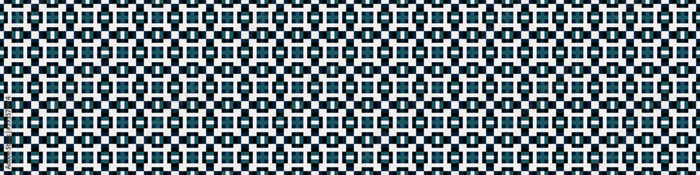 Fototapeta premium Abstract Cross Pattern Dots Logo generative computational art illustration