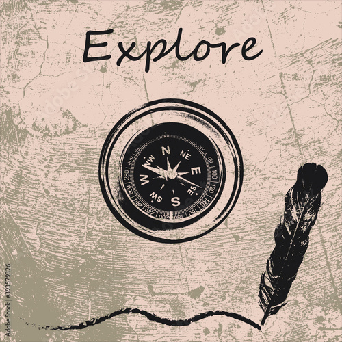 Vintage Explore Compass