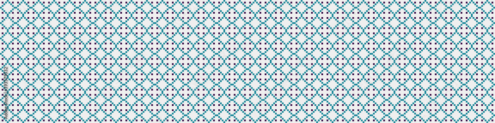 Abstract Cross Pattern Dots Logo generative computational art illustration