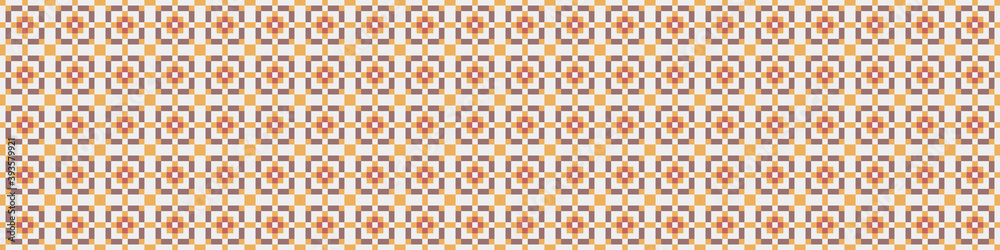 Fototapeta premium Abstract Cross Pattern Dots Logo generative computational art illustration