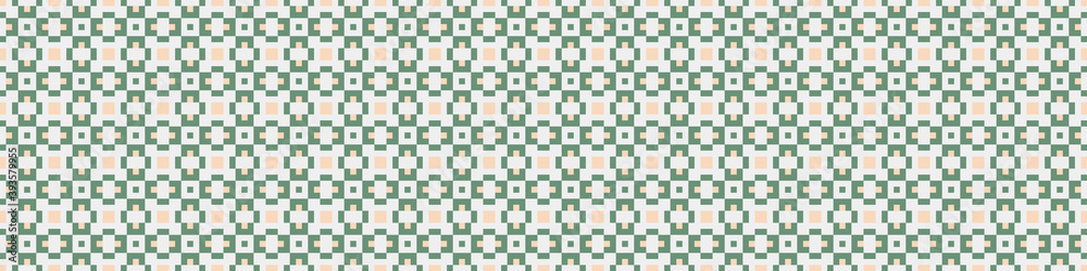 Fototapeta premium Abstract Cross Pattern Dots Logo generative computational art illustration