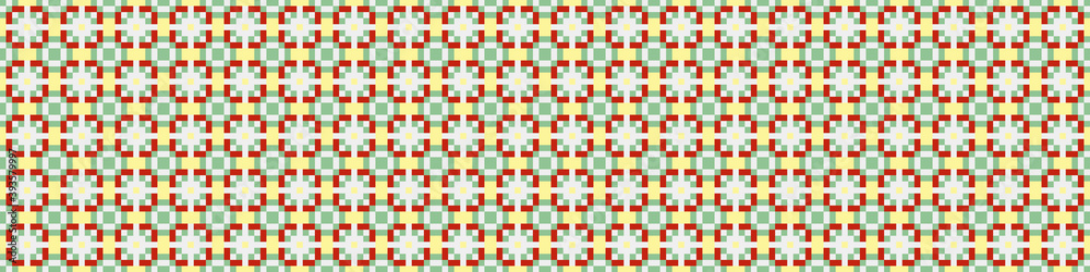 Abstract Cross Pattern Dots Logo generative computational art illustration