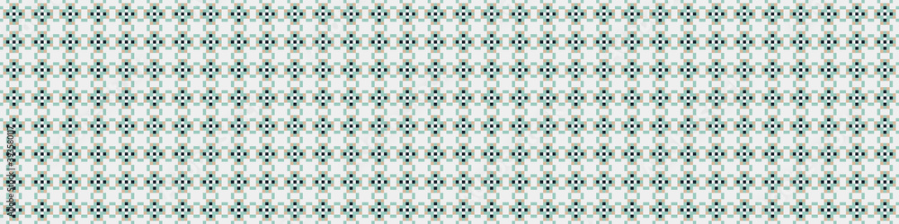 Fototapeta premium Abstract Cross Pattern Dots Logo generative computational art illustration