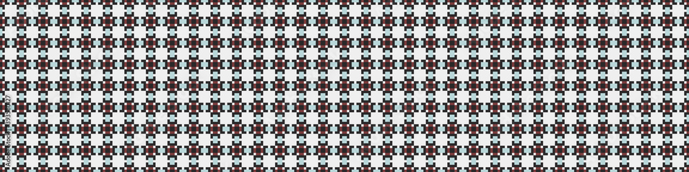 Fototapeta premium Abstract Cross Pattern Dots Logo generative computational art illustration