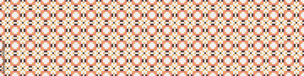 Fototapeta premium Abstract Cross Pattern Dots Logo generative computational art illustration