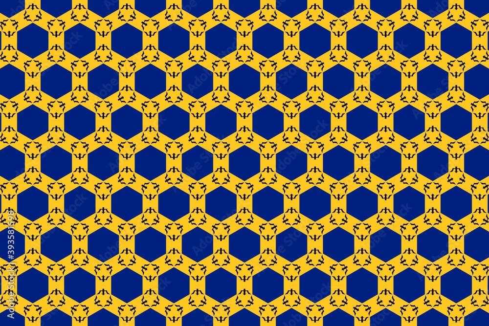 Simple geometric pattern in the colors of the national flag of Barbados Simple geometric pattern in the colors of the national flag of Barbados