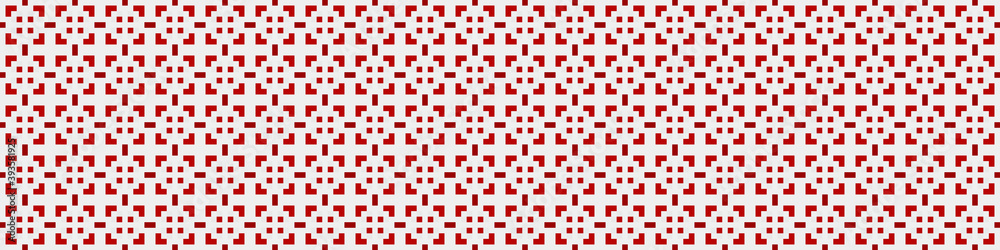 Fototapeta premium Abstract Cross Pattern Dots Logo generative computational art illustration