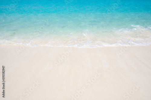 Blue ocean with clean sandy beach at Similan island for background, Similan No.8 at Similan national park, Phuket, Thailand © SUTHIKAIT