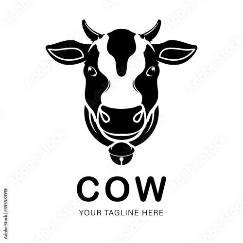 Cow logo vector