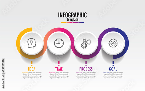 Presentation business abstract background infographic template
