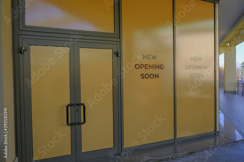 Wallpaper Mural entrance to the store with text New opening soon. retail business open/start concept	
 Torontodigital.ca