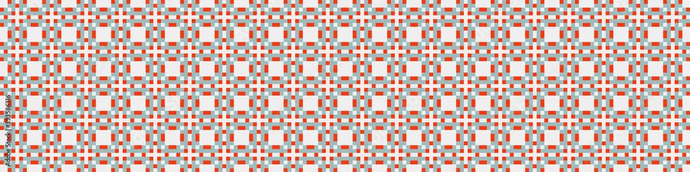 Fototapeta premium Abstract Cross Pattern Dots Logo generative computational art illustration