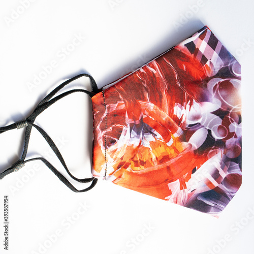 Cotton Face Mask with Printing Pattern photo