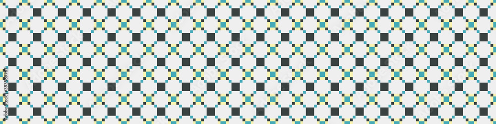 Fototapeta premium Abstract Cross Pattern Dots generative computational art illustration