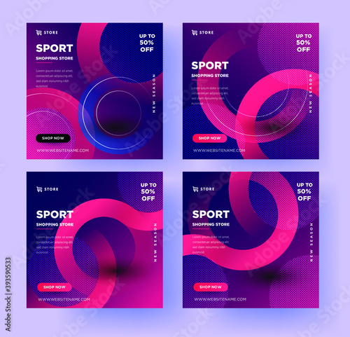 Social Media Post Sports Shoes Sale Template, with a modern design
