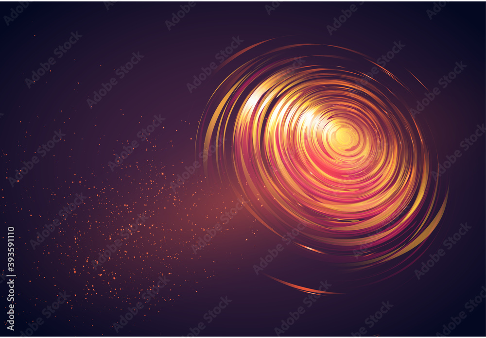 Abstract golden background with twirl. Vector illustration Abstract golden background with twirl. Vector illustration