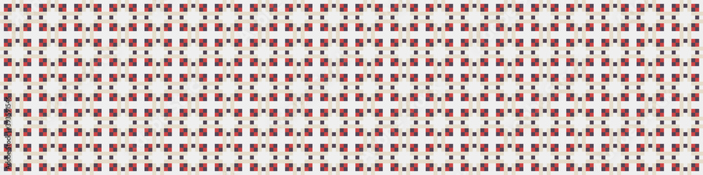 Fototapeta premium Abstract Cross Pattern Dots Logo generative computational art illustration