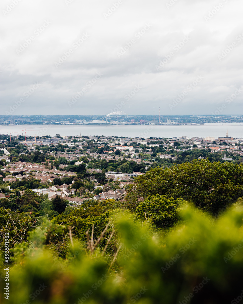 View of The Dublin City from the Killiney Hill