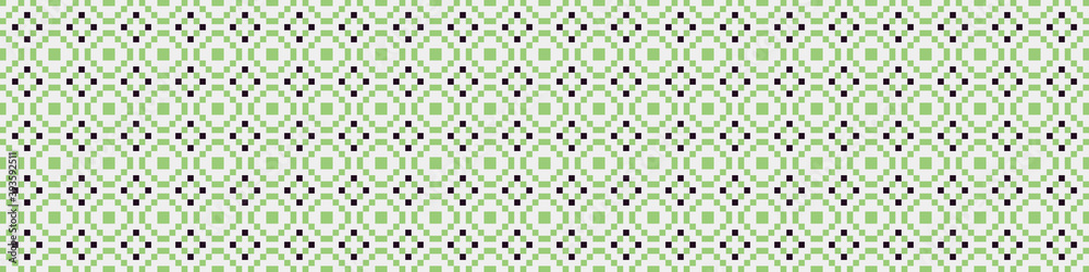 Fototapeta premium Abstract Cross Pattern Dots Logo generative computational art illustration