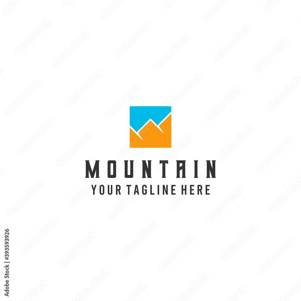 Creative beautiful mountain logo design Creative beautiful mountain logo design