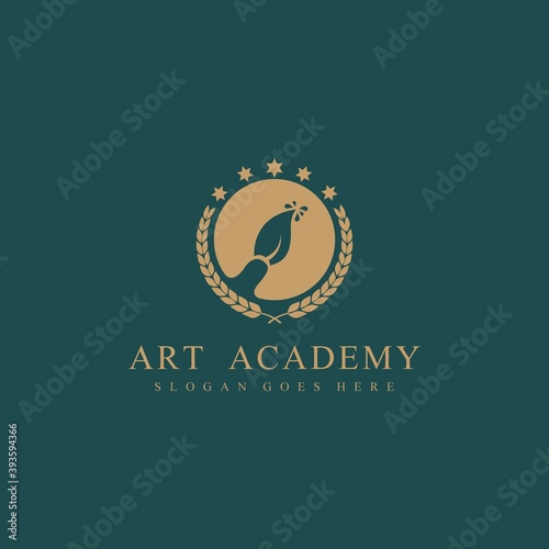 Creative art academy logo design