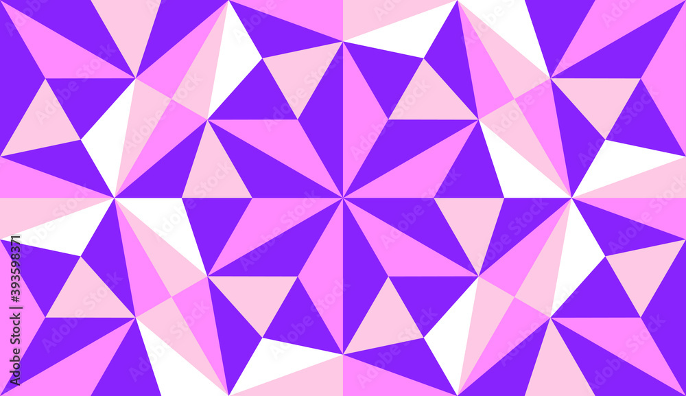 Obraz premium Vector abstract triangular background seamless pattern