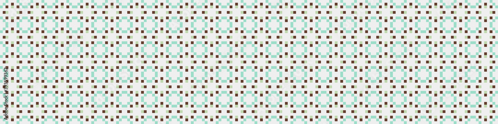 Fototapeta premium Abstract Cross Pattern Dots Logo generative computational art illustration