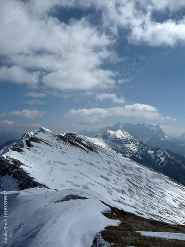 Hiking tour Kohlbergspitze mountain in Tyrol, Austria photo