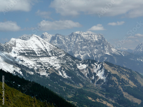 Hiking tour Kohlbergspitze mountain in Tyrol, Austria