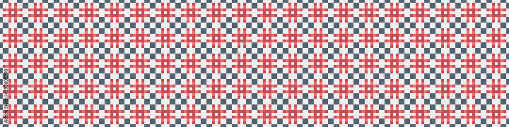 Fototapeta premium Abstract Cross Pattern Dots Logo generative computational art illustration