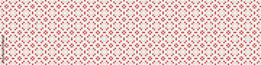 Fototapeta premium Abstract Cross Pattern Dots Logo generative computational art illustration