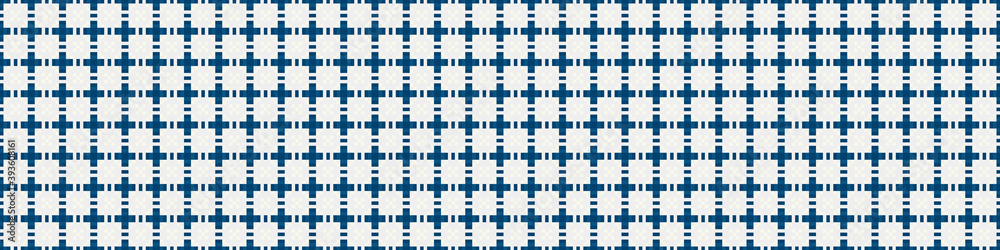 Fototapeta premium Abstract Cross Pattern Dots Logo generative computational art illustration