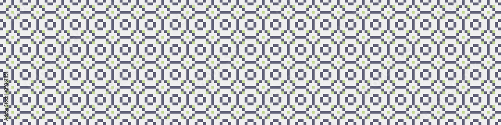 Fototapeta premium Abstract Cross Pattern Dots Logo generative computational art illustration