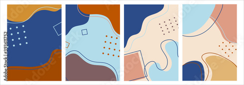 Abstract minimal dot square tone. drawing to shape and circle. smooth and art style. design by esp10.