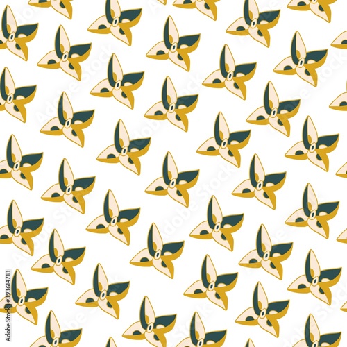 Seamless vector pattern with geometric tub in trend color.Abstract print with tidewater green,Sail Champagne,Fortuna Gold.Design for textiles,wallpaper,wrapping paper,packaging,web,social networks.