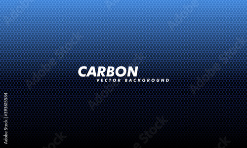 Carboon background with hexagons. Modern illustration. Navy blue honeycomb texture steel backdrop.
