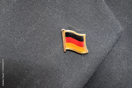 Germany Flag Lapel pin on a suit